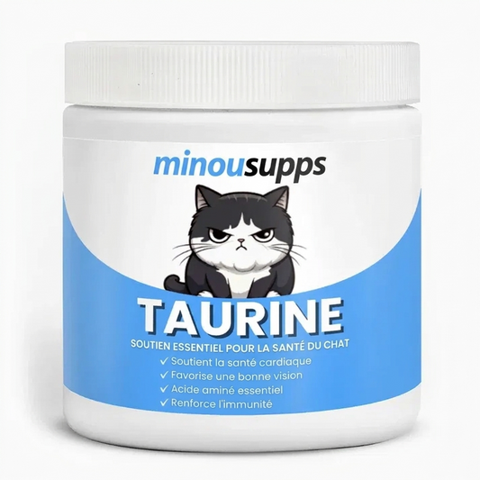 Stoppez la carence silencieuse avant même d'en voir les signes avec MinouSupps™ Taurine