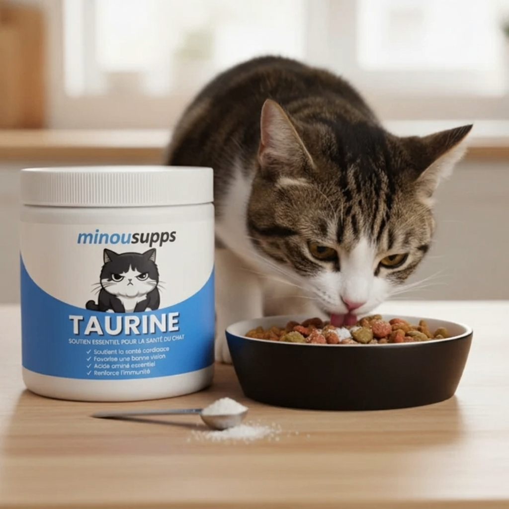 Stoppez la carence silencieuse avant même d'en voir les signes avec MinouSupps™ Taurine